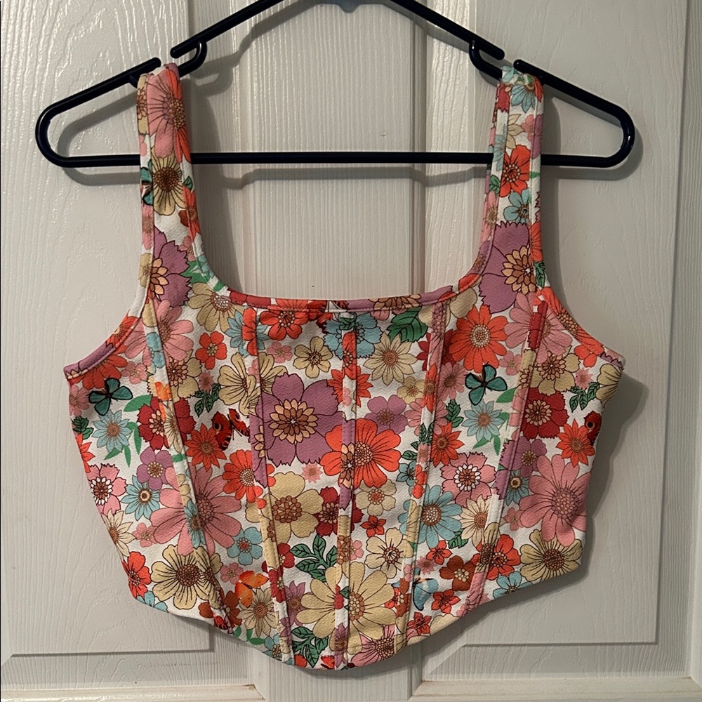 Floral Corset Top